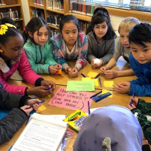 A group of students collaborates to solve a question